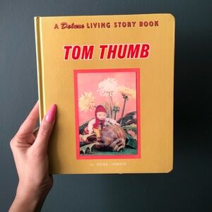 Rare 1960’s Japanese Holographic Fairy Tale Board Book / Tom Thumb
